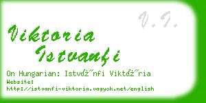 viktoria istvanfi business card